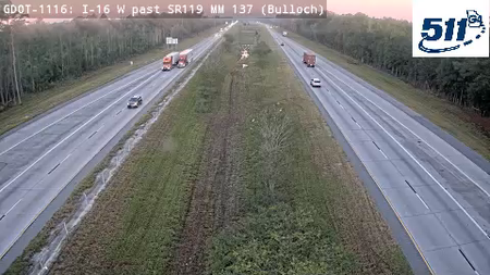 I-16 W past SR119 MM 137 live camera view