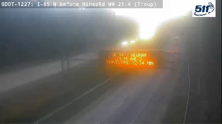 I-85 N before HinesRd MM 21.4 live camera view