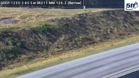 I-85 S at SR211 MM 126.2 live camera view