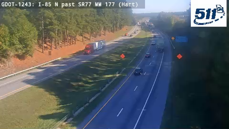 I-85 N past SR77 MM 177 live camera view