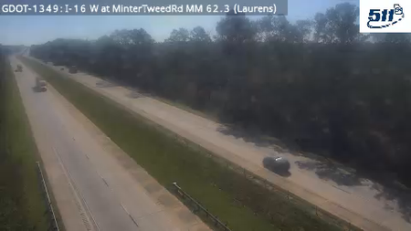 I-16 W at MinterTweedRd MM 62.3 live camera view