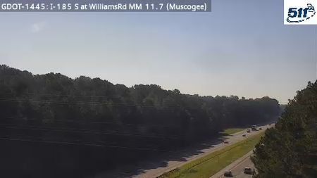 I-185 S at WilliamsRd MM 11.7 live camera view