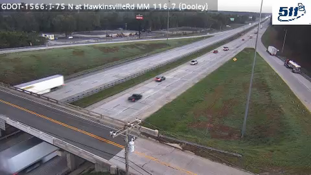 I-75 N at HawkinsvilleRd MM 116.7 live camera view