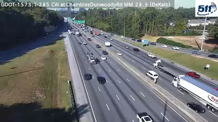 I-285 CW at ChambleeDunwoodyRd MM 28.9 live camera view