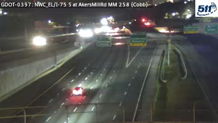I-75 S at AkersMillRd MM 258 live camera view