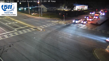 CLAY-019_111033: SR 3/Old Dixie Rd at I-285 WB (CLAYTON) live camera view