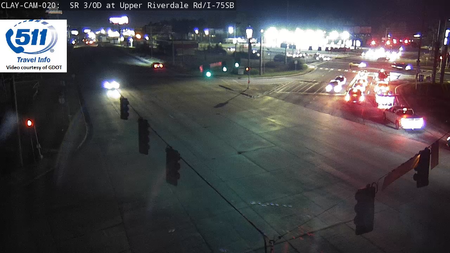 CLAY-020_124113: SR 3/OD at Upper Riverdale Rd (CLAYTON) live camera view