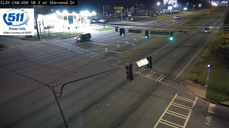 CLAY-129_124053: SR 3/Tara Blvd at Sherwood Dr (CLAYTON) live camera view