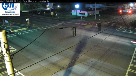 CLAY-212_162083: SR 3/Tara Blvd at Lovejoy Rd (CLAYTON) live camera view