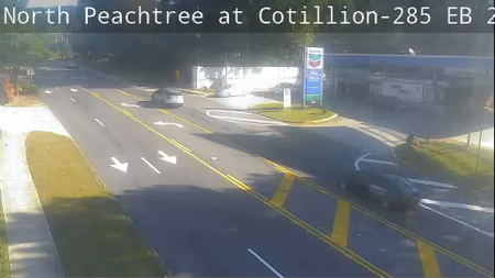 N Peachtree Rd at I-285 WB/Cotillion Dr live camera view