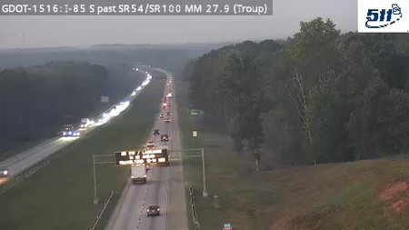 I-85 S past LoneOakRd MM 27.9 live camera view
