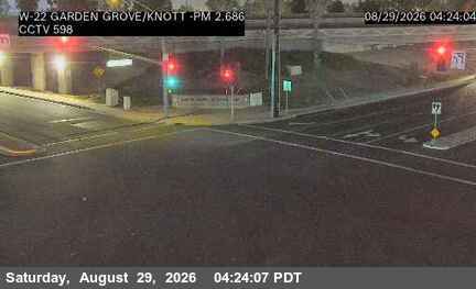 SR-22 : (598) WB SR-22 at Garden Grove/Knott live camera view