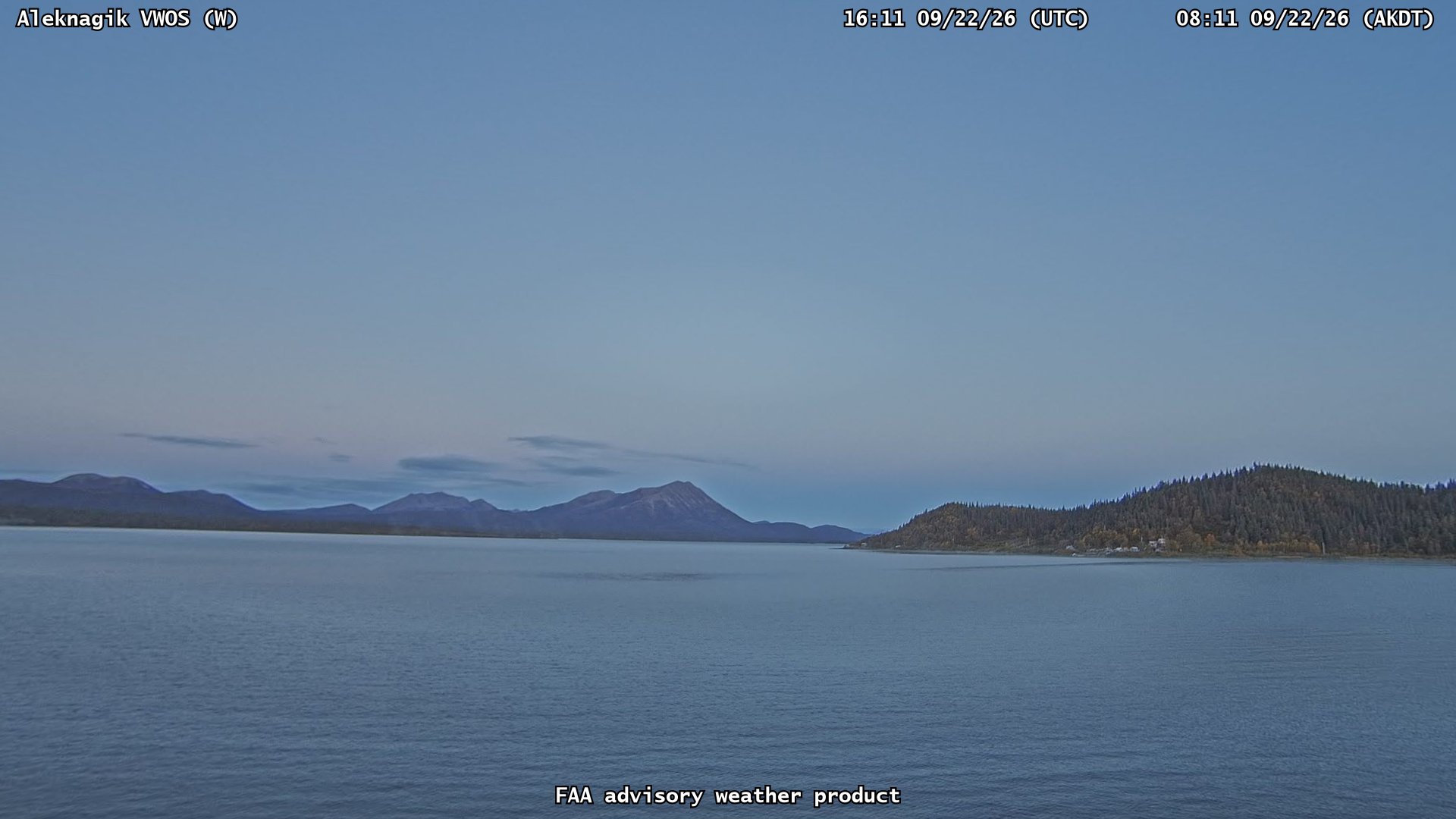 Aleknagik VWOS — West live camera view