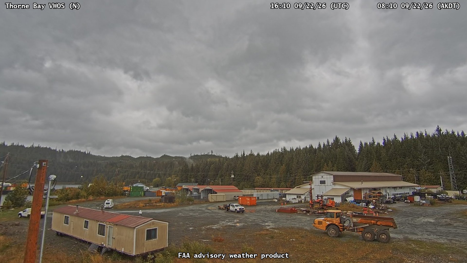 Thorne Bay VWOS — North live camera view