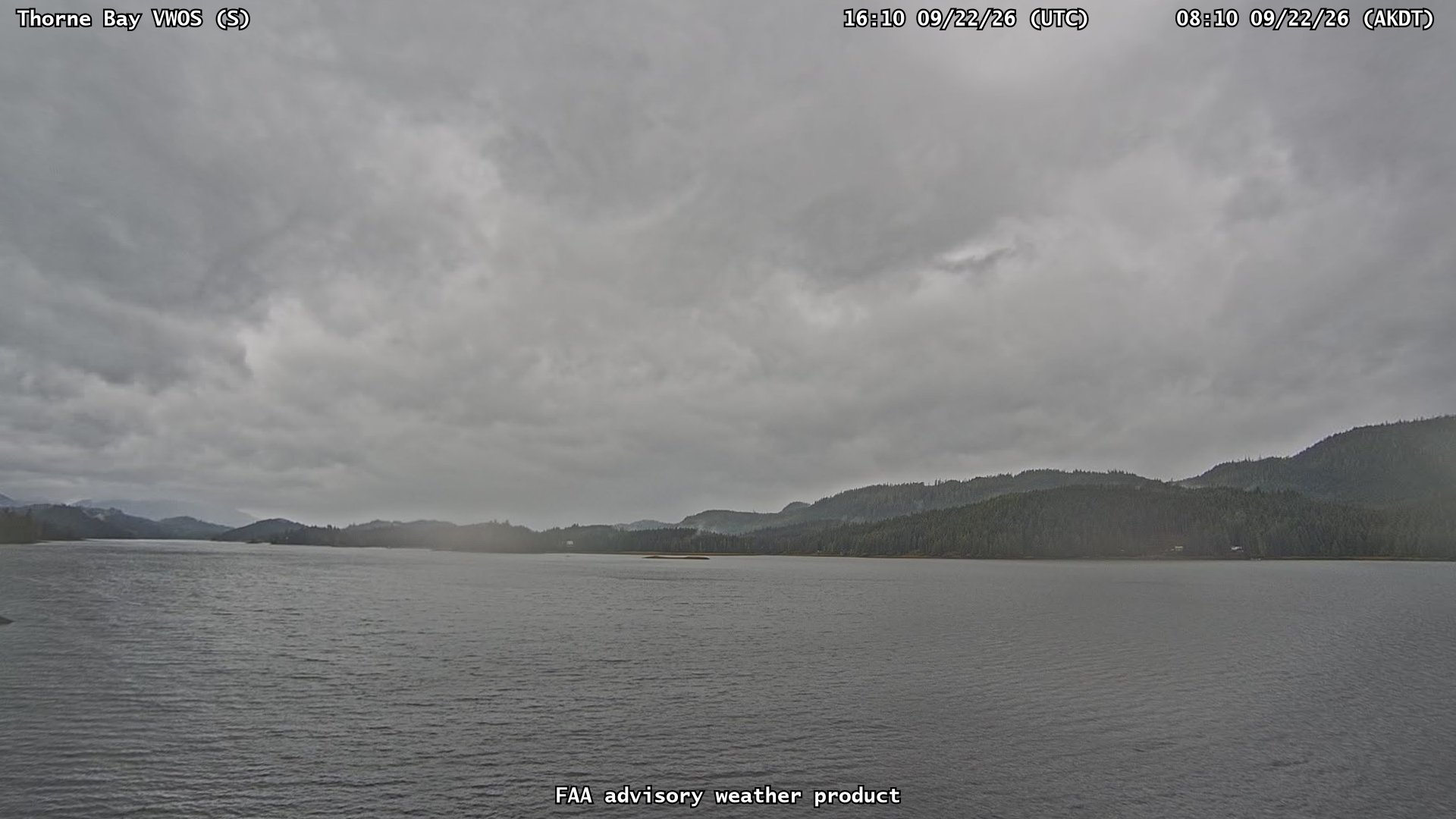 Thorne Bay VWOS — South live camera view
