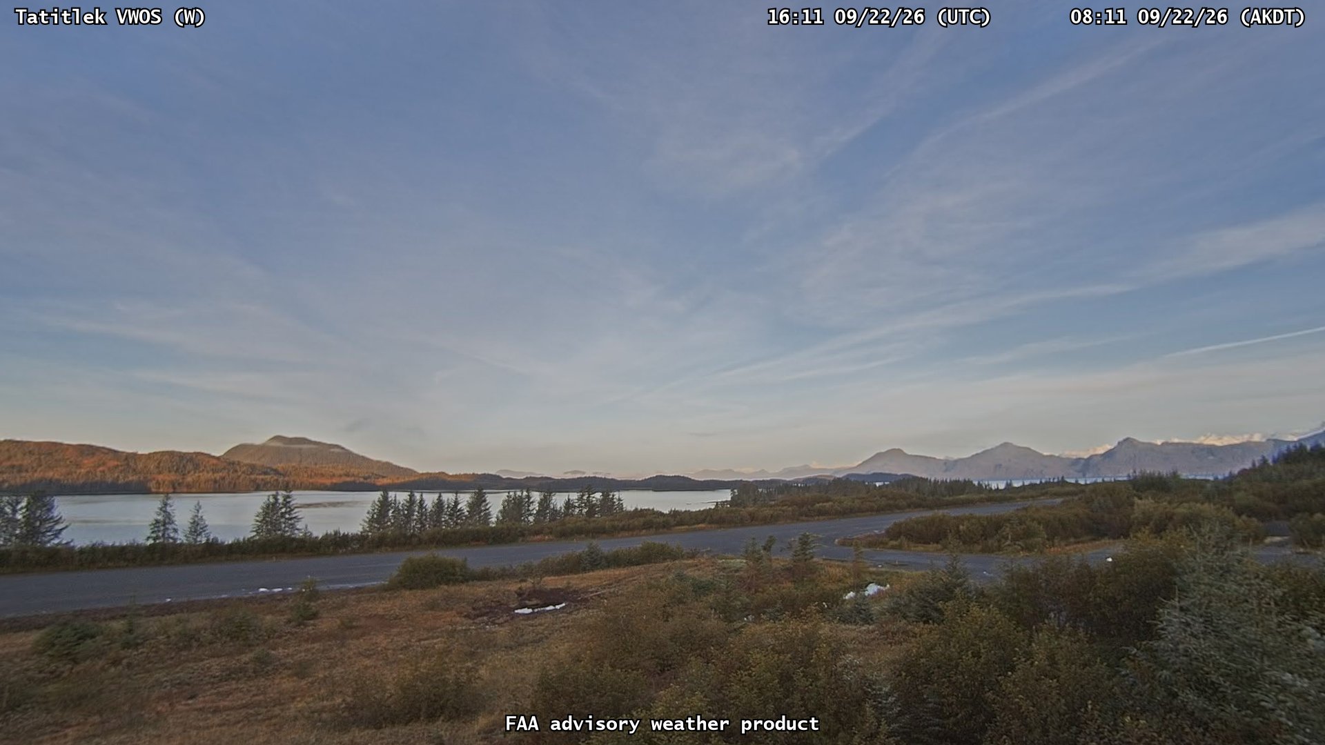 Tatitlek VWOS — West live camera view