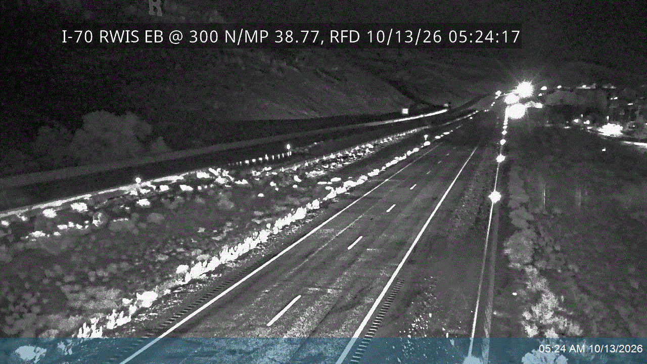 I-70 RWIS EB @ 300 N / MP 38.77, RFD live camera view