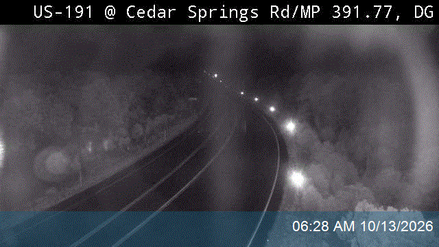 US-191 @ Cedar Springs Rd / MP 391.77, DG live camera view