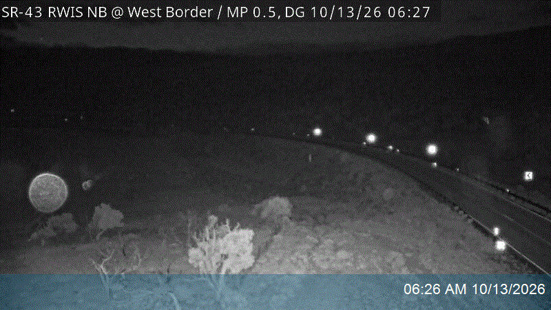 SR-43 RWIS NB @ UT/WY State Line / MP 0.44, DG live camera view