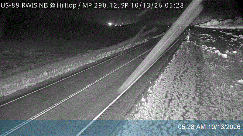US-89 RWIS NB @ Hilltop / MP 290.12, SP live camera view