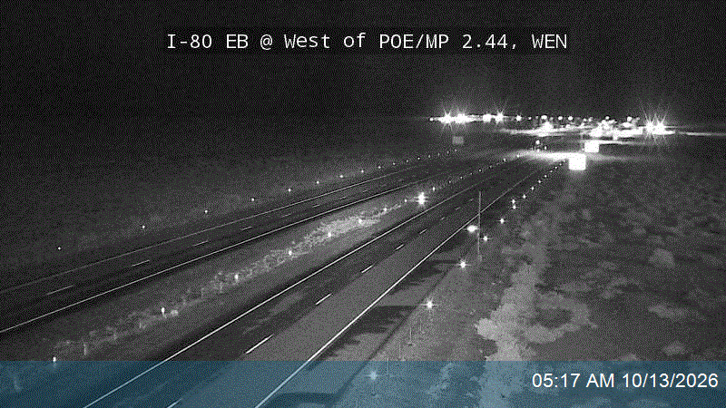 I-80 EB @ West of POE / MP 2.44, WEN live camera view