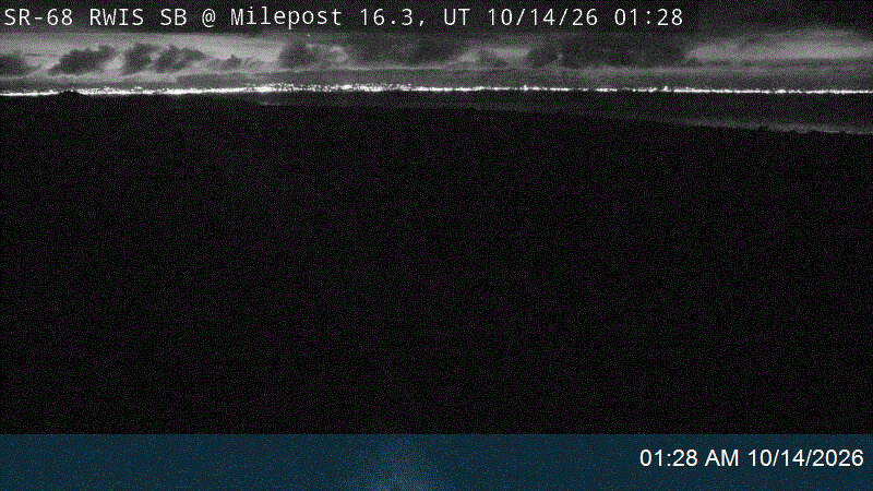 Redwood Rd / SR-68 RWIS SB @ Milepost 16.3, UT live camera view
