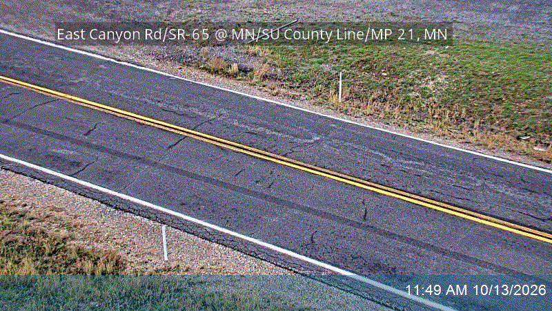 East Canyon Rd / SR-65 @ MN/SU County Line / MP 21.76, MN live camera view