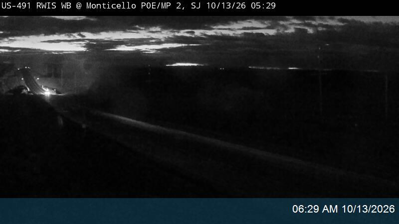 US-491 RWIS WB @ Monticello POE / MP 2, SJ live camera view