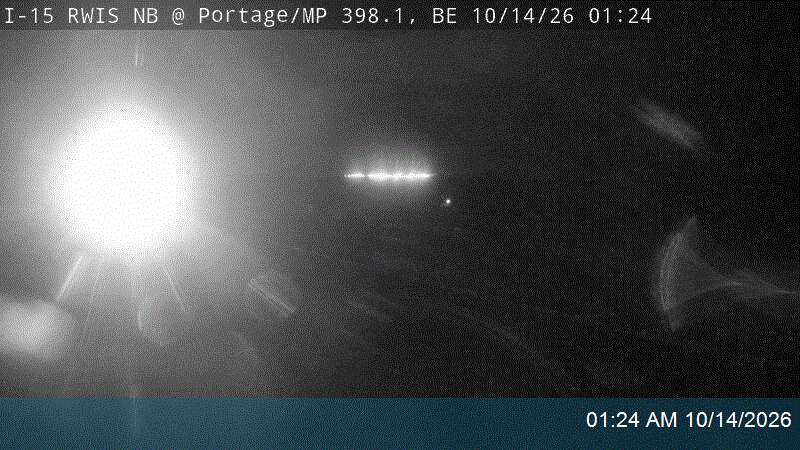 I-15 RWIS NB @ Portage / MP 398.06, BE live camera view