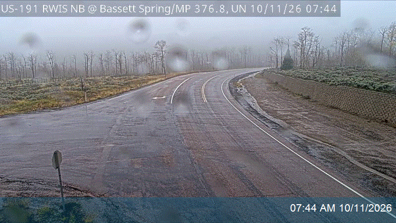 US-191 RWIS NB @ Bassett Spring / MP 376.75, UN live camera view