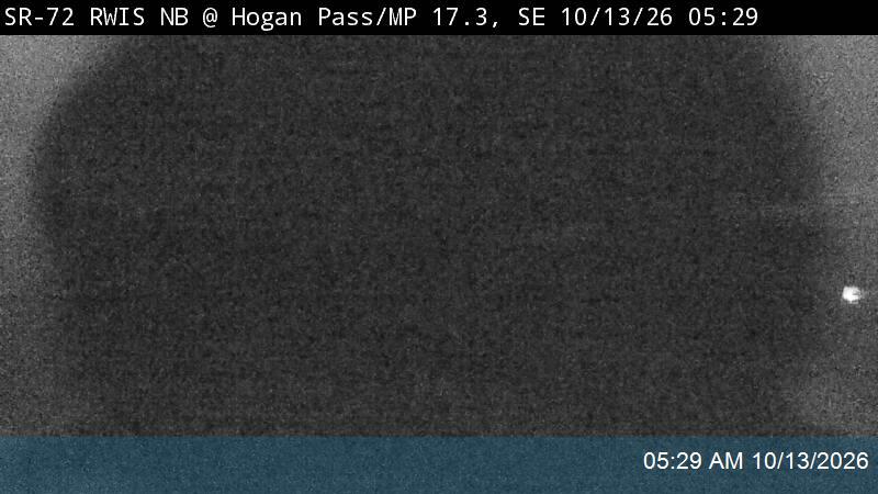 SR-72 RWIS NB @ Hogan Pass / MP 17.32, SE live camera view