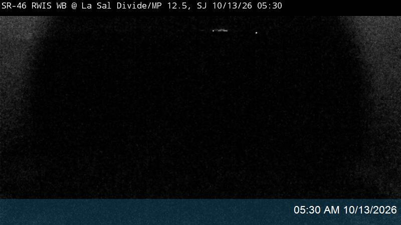 SR-46 RWIS WB @ La Sal Divide / MP 12.5, SJ live camera view