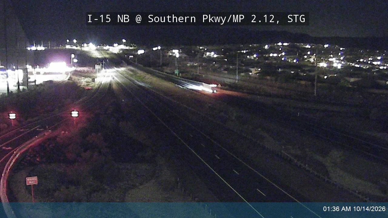 I-15 NB @ Southern Pkwy / SR-7 / MP 2.12, STG live camera view