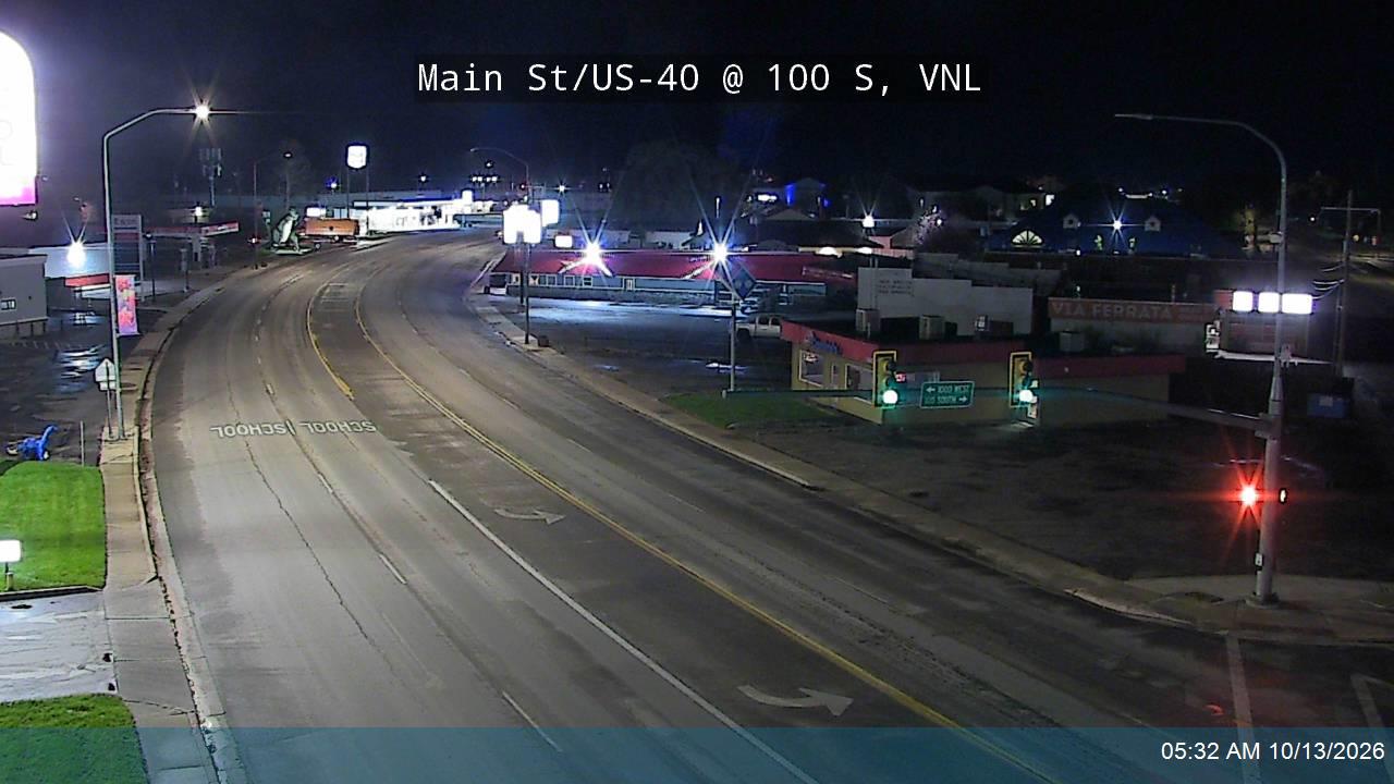 Main St / US-40 @ 100 S / MP 143.4, VNL live camera view