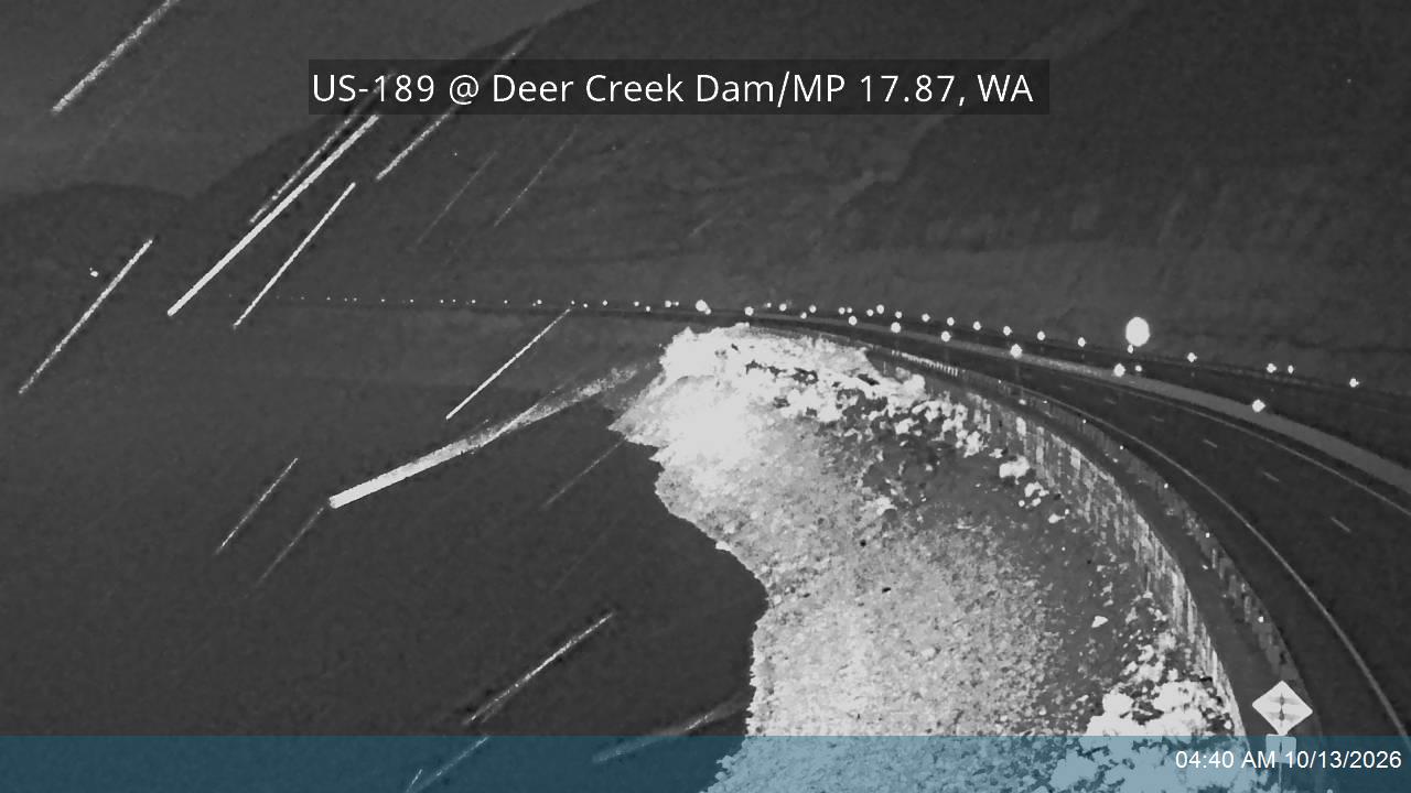 US-189 @ Deer Creek Dam / MP 17.87, WA live camera view