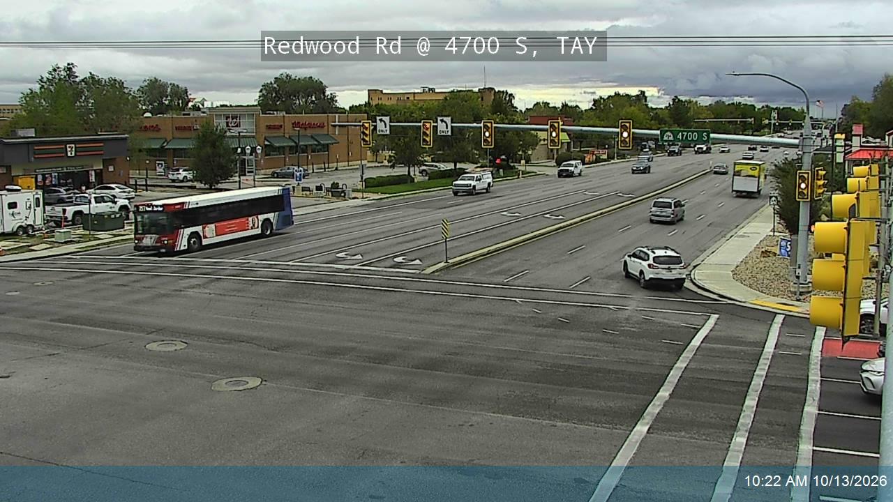 Redwood Rd / SR-68 @ 4700 S / SR-266, TAY live camera view