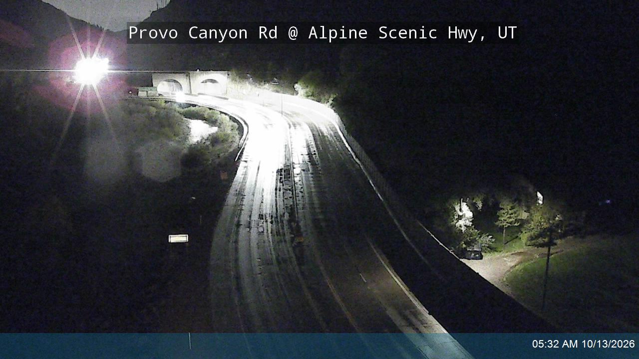 Provo Canyon Rd / US-189 @ Alpine Scenic Hwy / SR-92 / MP 14.26, UT live camera view
