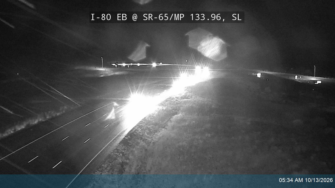 I-80 / Parleys Canyon EB @ East Canyon / SR-65 / MP 133.96, SL live camera view