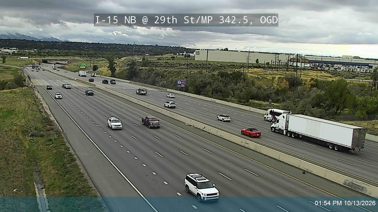 I-15 NB @ 29th St / MP 342.5, OGD live camera view