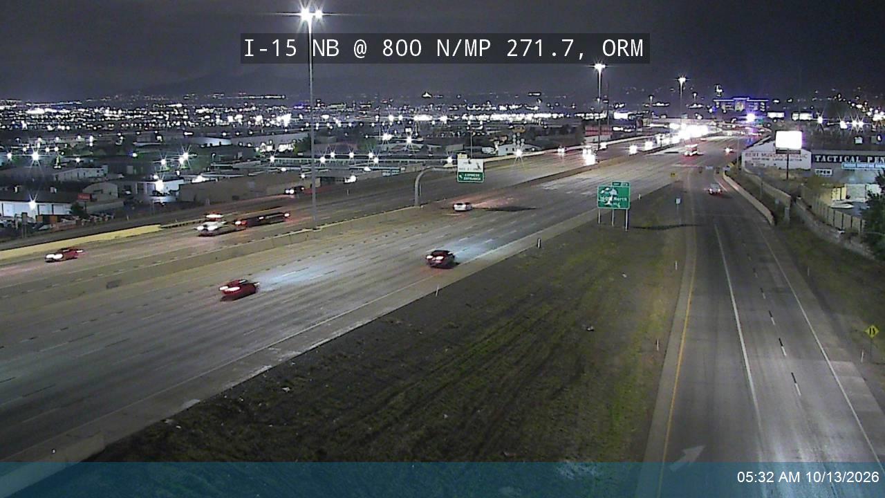 I-15 NB @ 800 N / SR-52 / MP 271.7, ORM live camera view