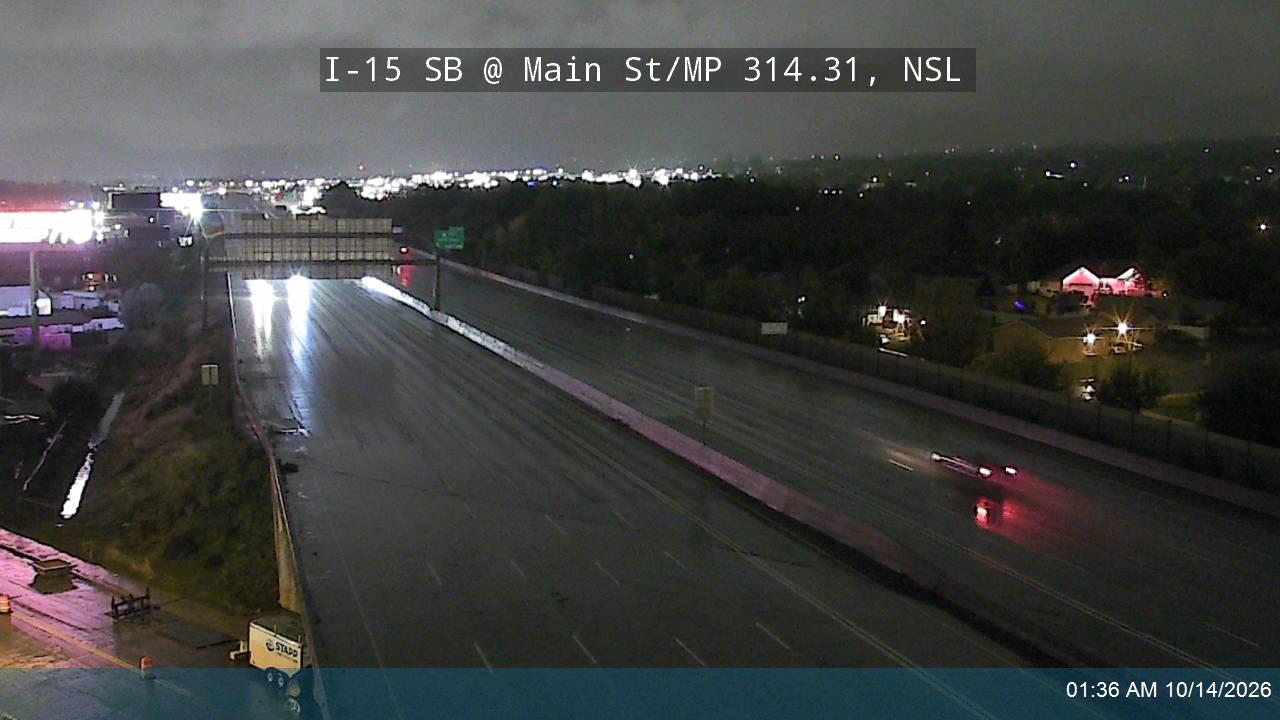 I-15 SB @ Main St / MP 314.31, NSL live camera view