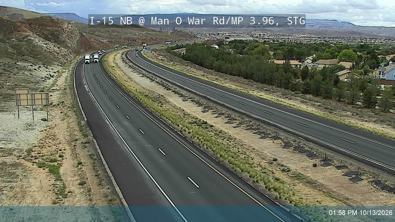 I-15 NB @ Man O War Rd / MP 3.96, STG live camera view