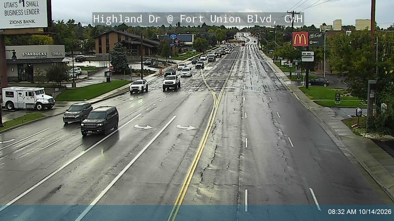 Highland Dr / 2000 E @ Fort Union Blvd / 7000 S, CWH live camera view