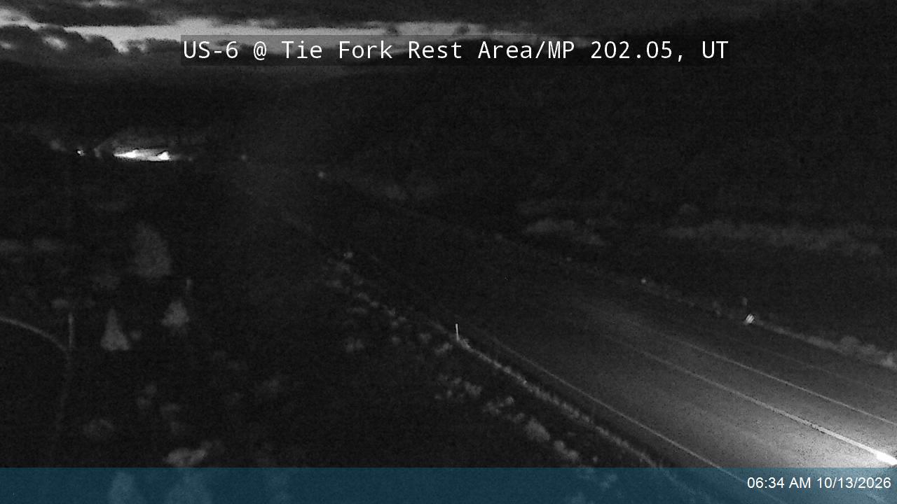 US-6 @ Tie Fork Rest Area / MP 202.05, UT live camera view