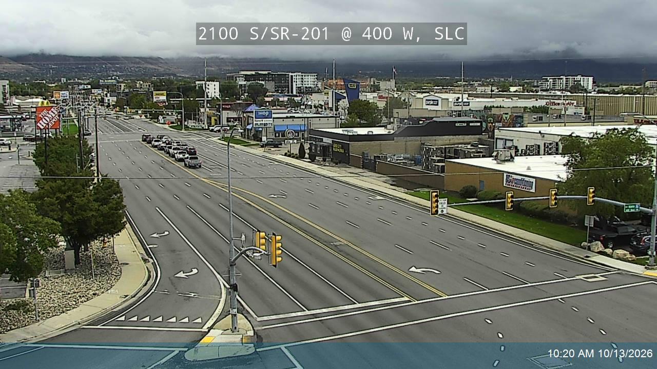 2100 S / SR-201 @ 400 W / I-15 NB / MP 17.46, SLC live camera view