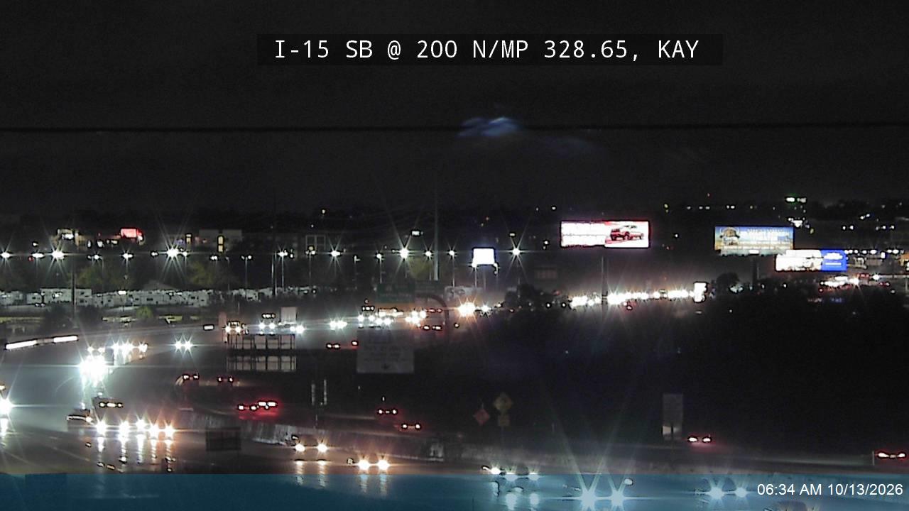 I-15 SB @ 200 N / SR-273 / MP 328.65, KAY live camera view