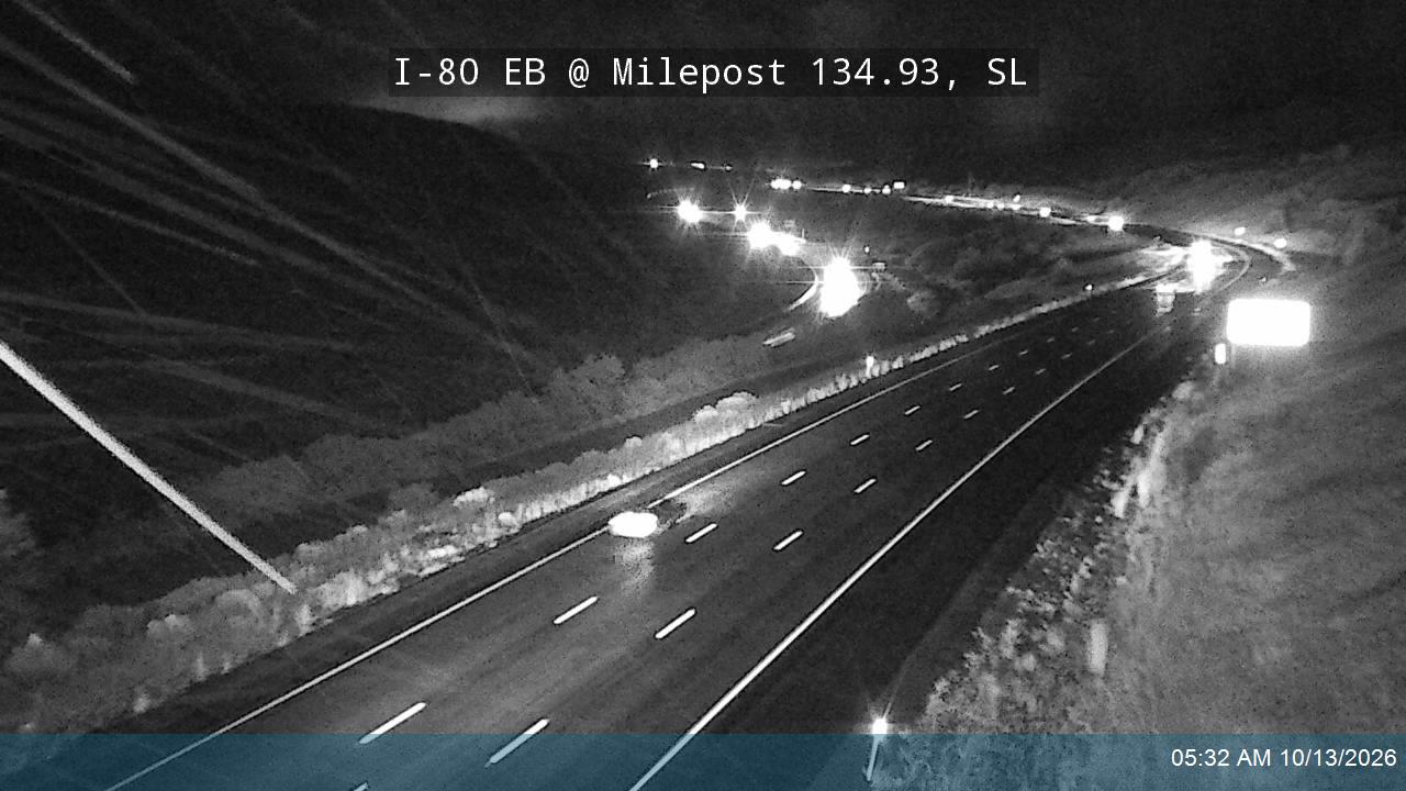 I-80 / Parleys Canyon EB @ Milepost 134.93, SL live camera view