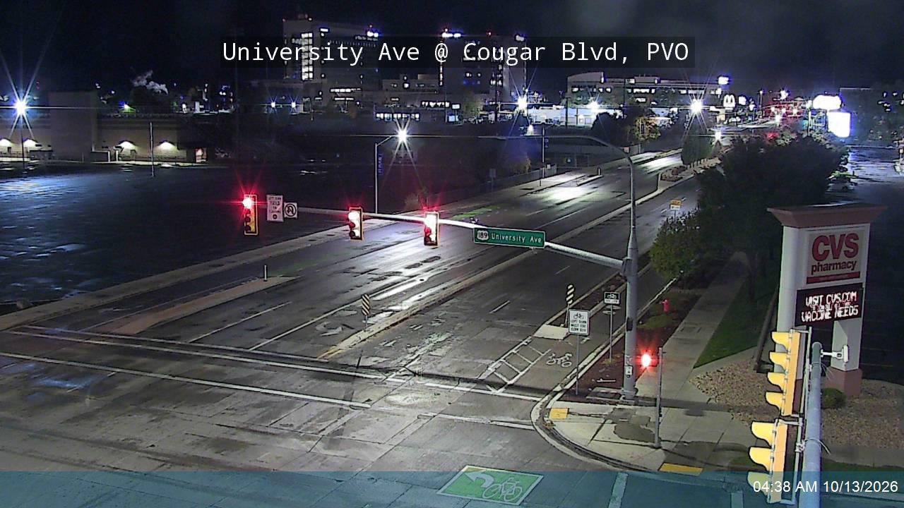 University Ave / US-189 @ Cougar Blvd / 1230 N, PVO live camera view