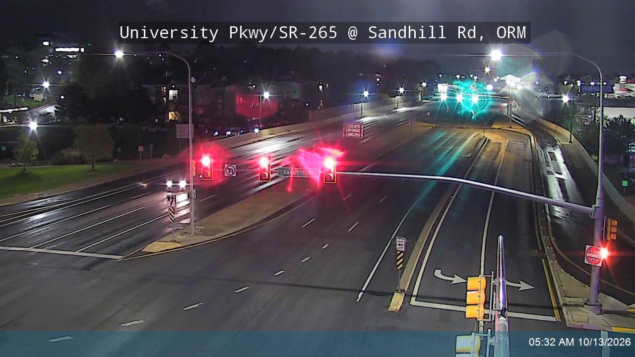 University Pkwy / SR-265 @ Sandhill Rd, ORM live camera view