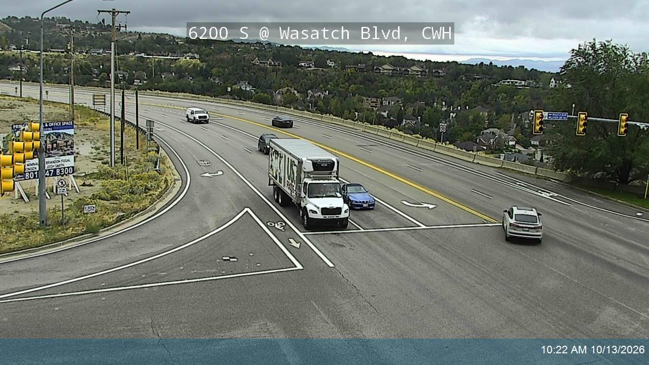 6200 S / Wasatch Blvd / SR-190 @ Wasatch Blvd / Millrock Dr, CWH live camera view